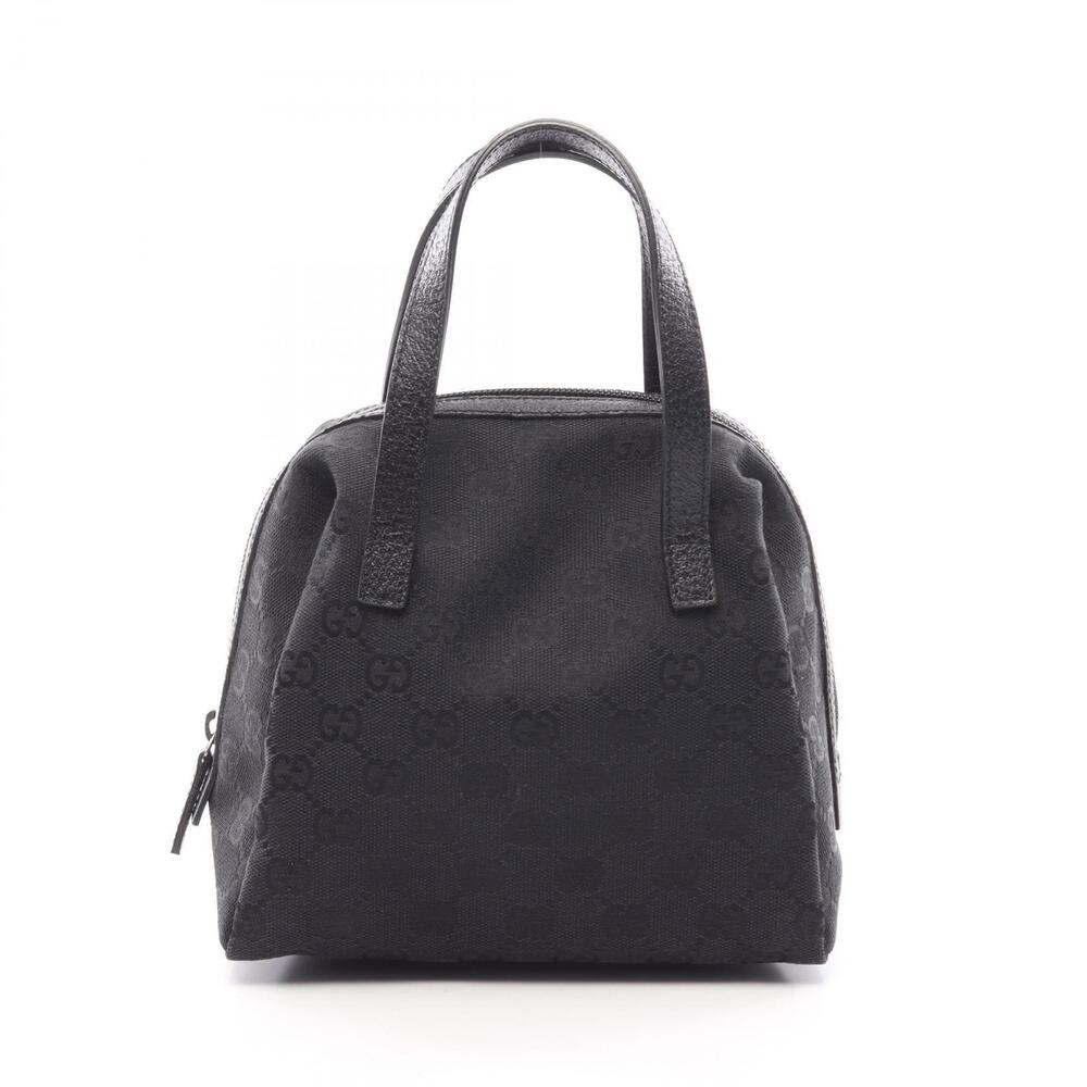 Gucci Joy GG Canvas Leather Satchel Black